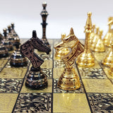 Classic Brass Chess Set Soviet Edition