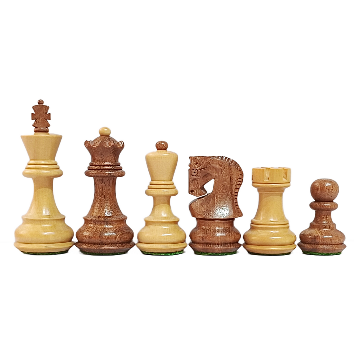 Russian Zagreb Wooden Chess Set – Brown & Cream Pieces with an MDF Wood Board
