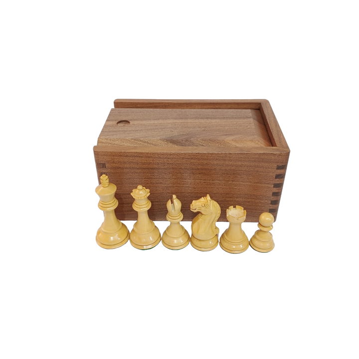 קופסת אחסון שחמט יוקרתית מעץ אקציה
