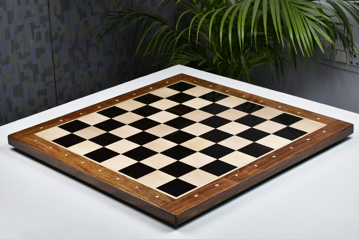 23″ – 60 mm Square: Solid Wooden Indian Notation Chess Board My Chess Sets