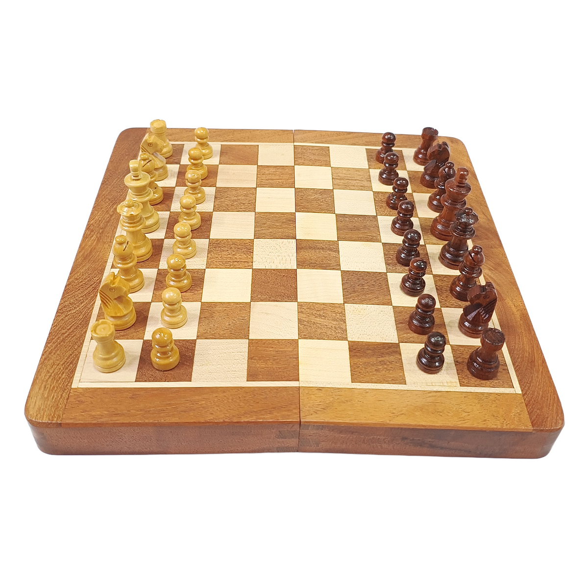 High Quality Magnetic Wooden  Travel Chess Set