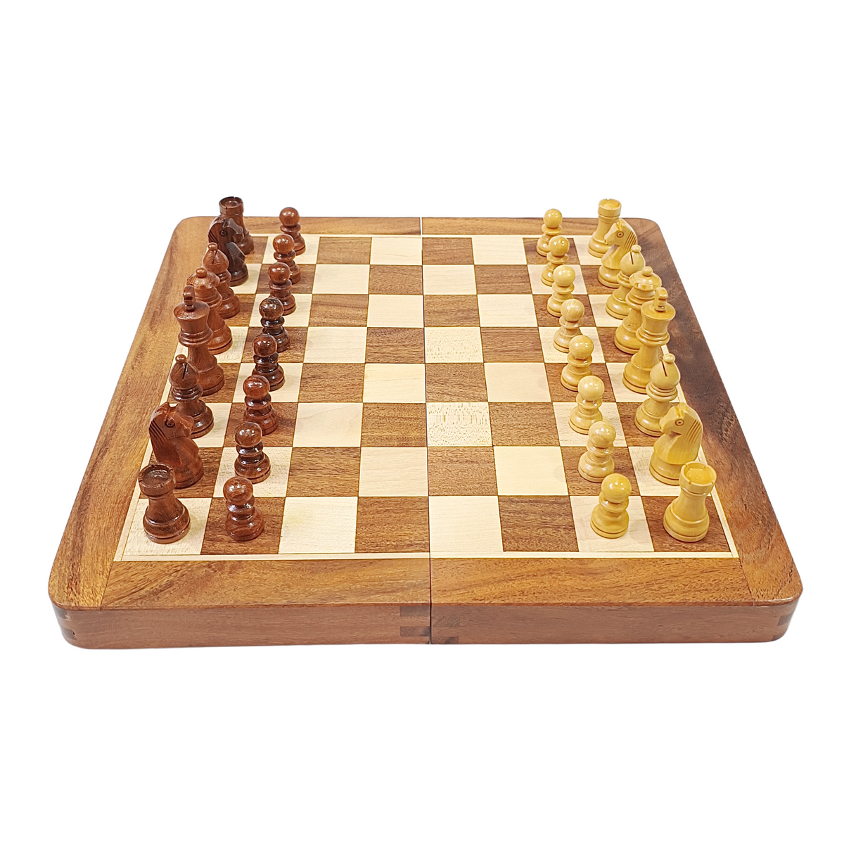 High Quality Magnetic Wooden  Travel Chess Set