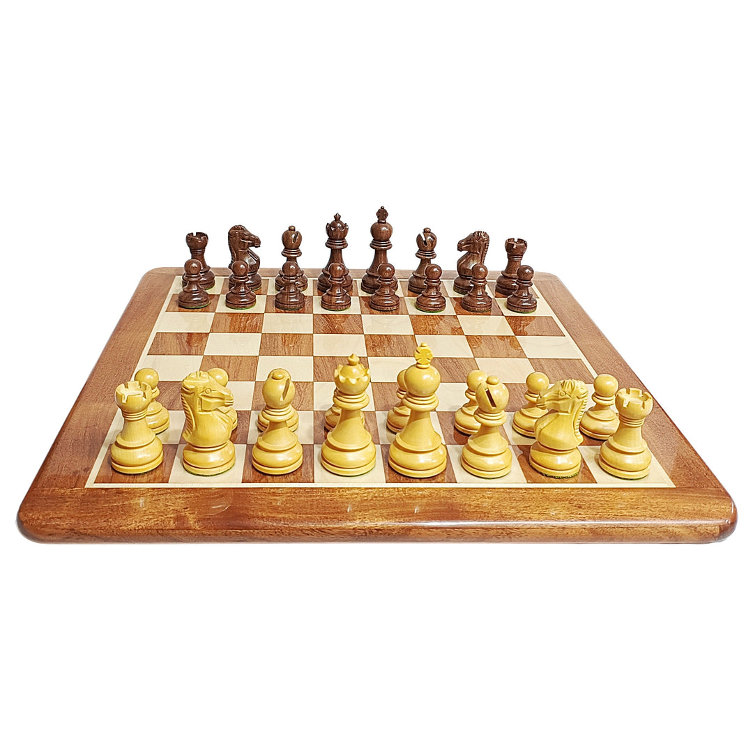 3.4” Taj Mahal Staunton Chess Set - Acacia & Boxwood My Chess Sets