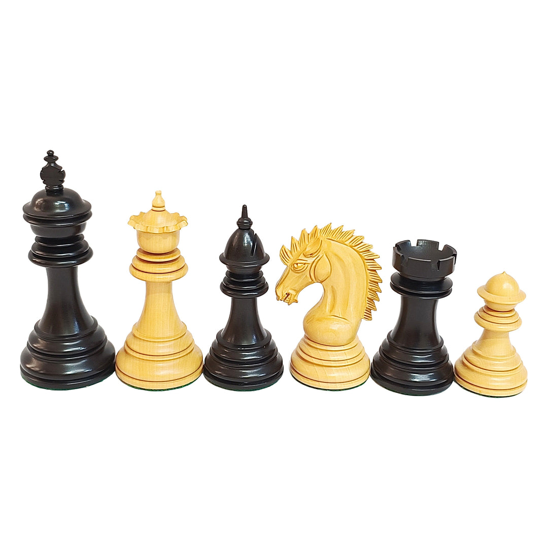 Luxury Staunton Chess Pieces - Ebony and Boxwood - My Chess Sets