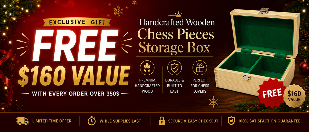 Pine Wood Chess Pieces Storage Box With Velvet Interior My Chess Sets
