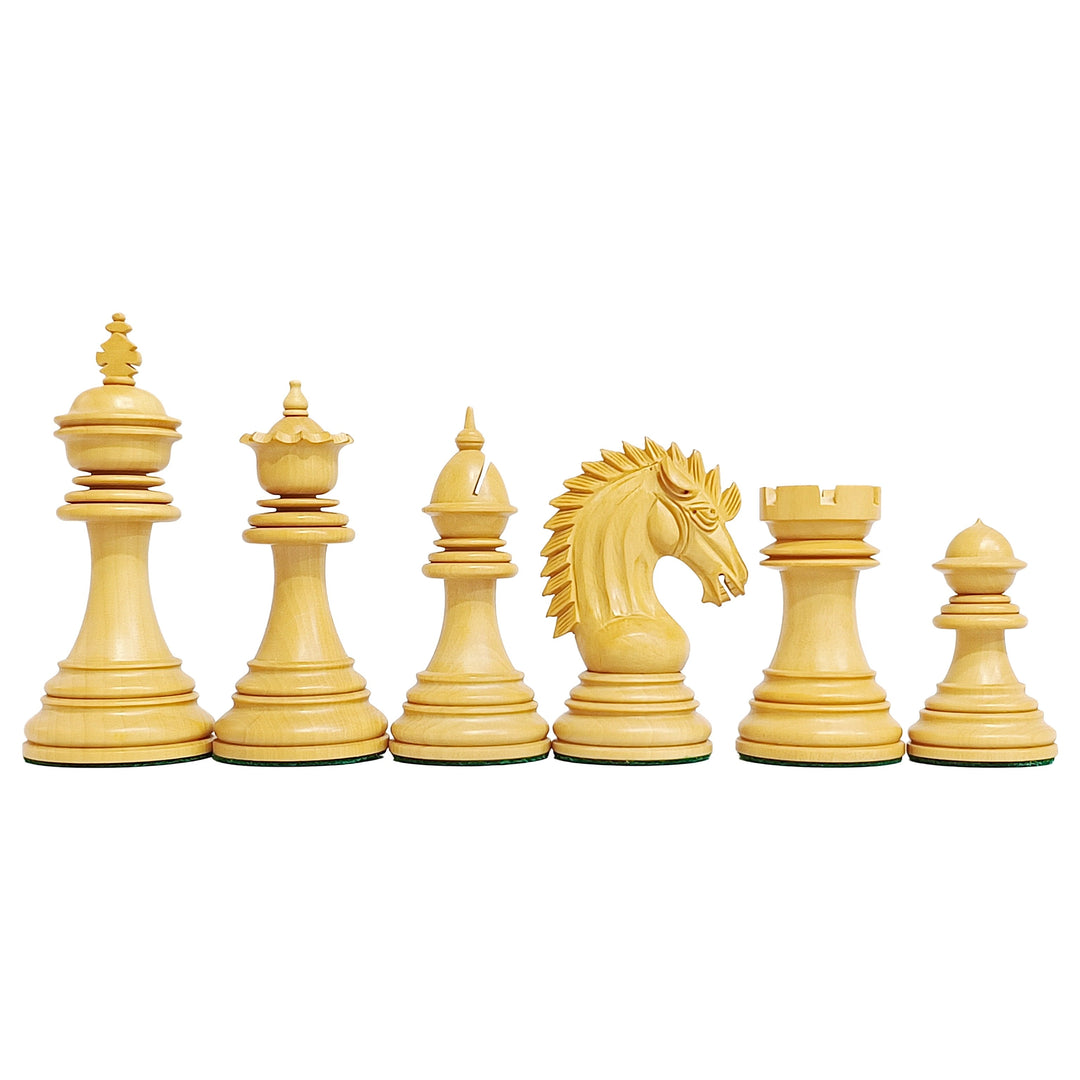 Luxury Staunton Chess Pieces - Ebony and Boxwood - My Chess Sets