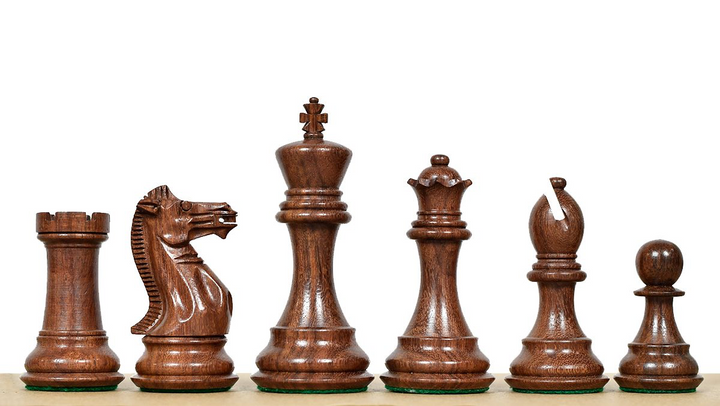 Honour of Staunton Series Weighted Chess Pieces - 4.1″ King Luxury Chess Pieces Set My Chess Sets