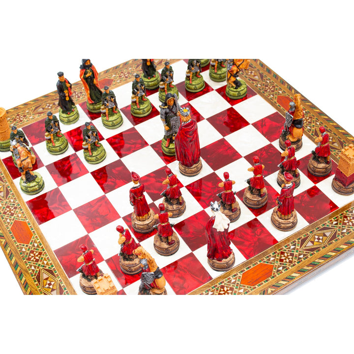 Luxury Vintage Camelot Army Themed Chess Set My Chess Sets