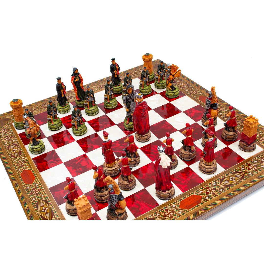 Luxury Vintage Camelot Army Themed Chess Set My Chess Sets