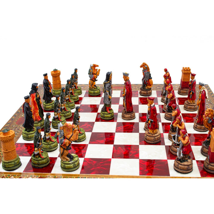 Luxury Vintage Camelot Army Themed Chess Set My Chess Sets