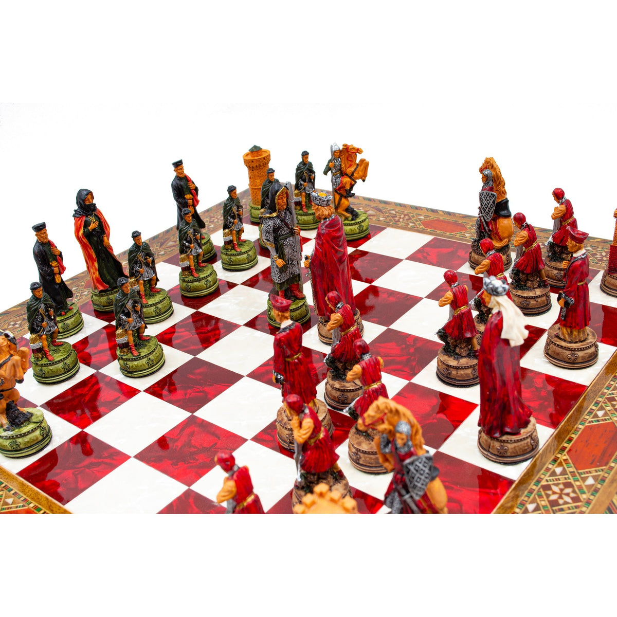 Luxury Vintage Camelot Army Themed Chess Set My Chess Sets