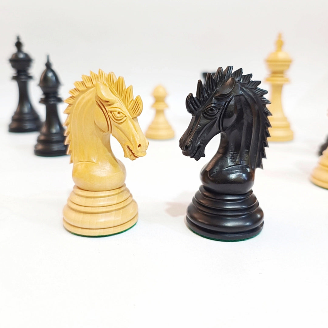 Luxury Staunton Chess Pieces - Ebony and Boxwood - My Chess Sets
