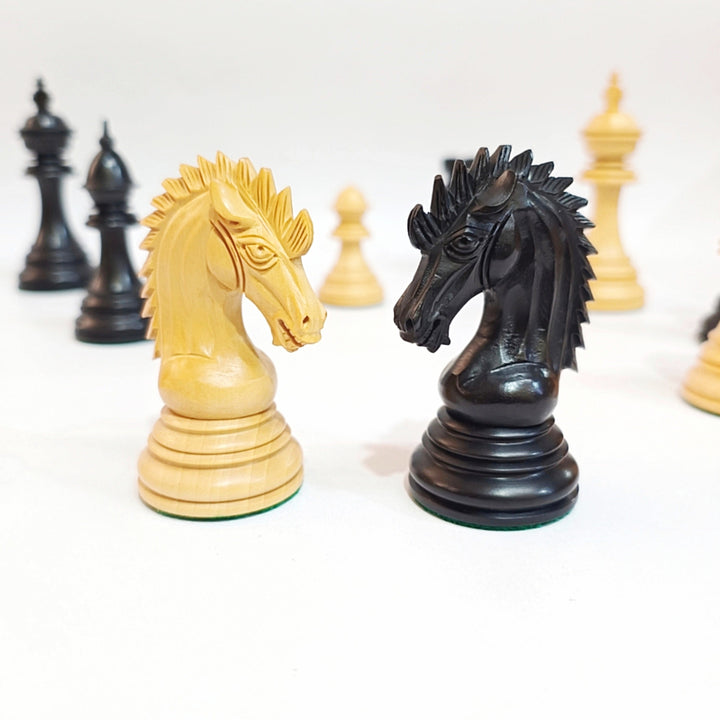 Luxury Staunton Chess Pieces - Ebony and Boxwood - My Chess Sets