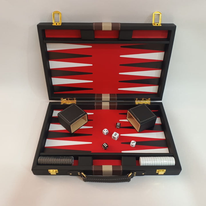Luxury Backgammon Set - Leather My Chess Sets