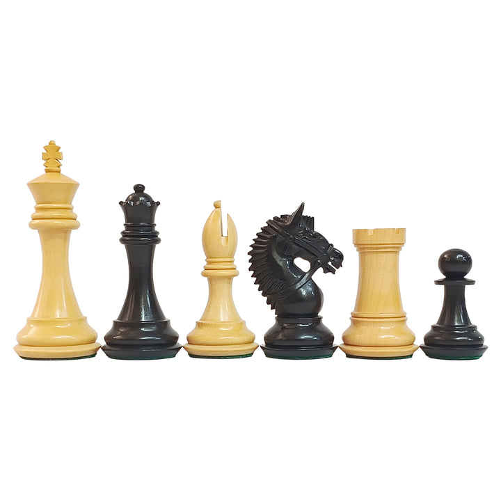 Ebony and Boxwood Luxury Chess Pieces – 4.25” King My Chess Sets