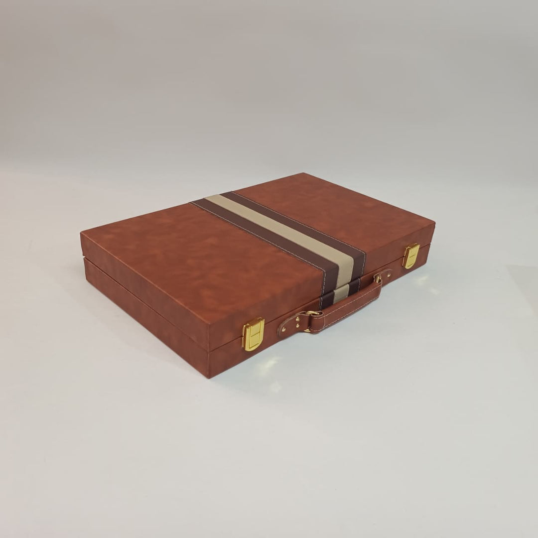 Luxury Backgammon Set - Leather My Chess Sets