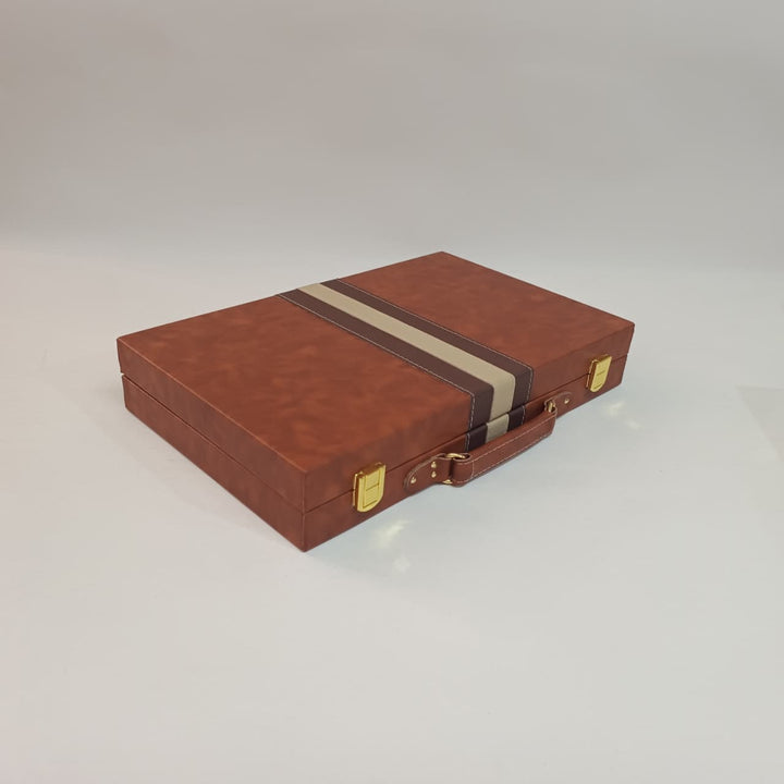 Luxury Backgammon Set - Leather My Chess Sets
