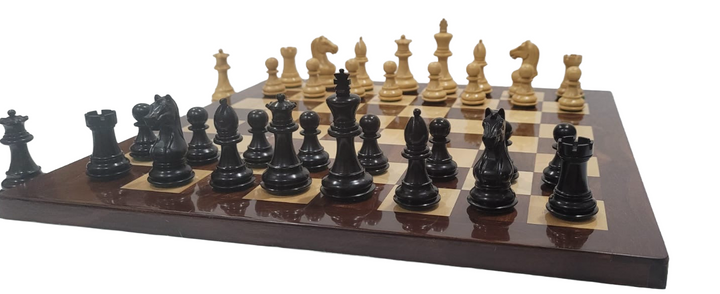 Limited Edition Anjan and Ebony Royal Chessmen Luxury Professional Chess Set - My Chess Sets