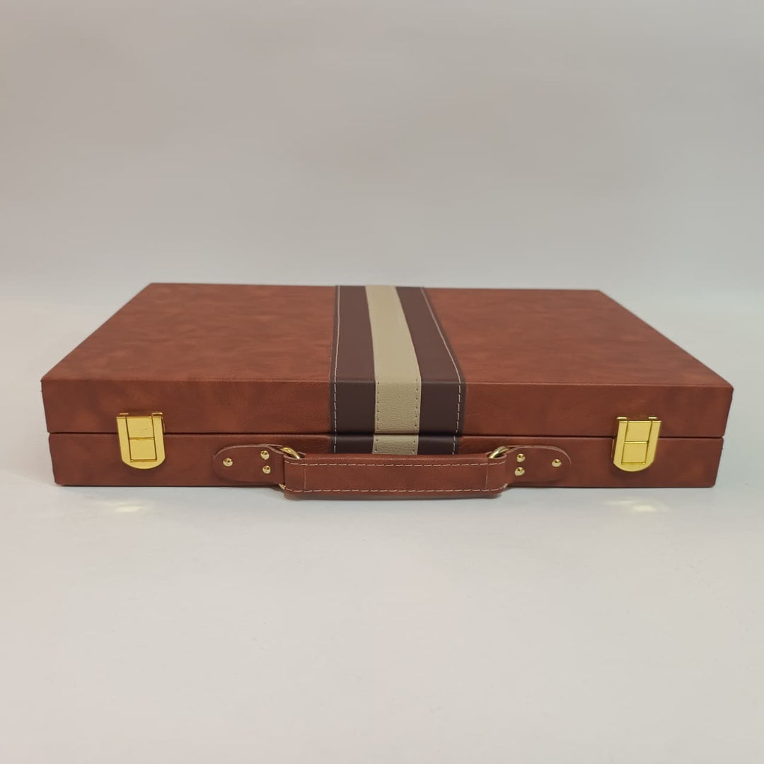 Luxury Backgammon Set - Leather My Chess Sets
