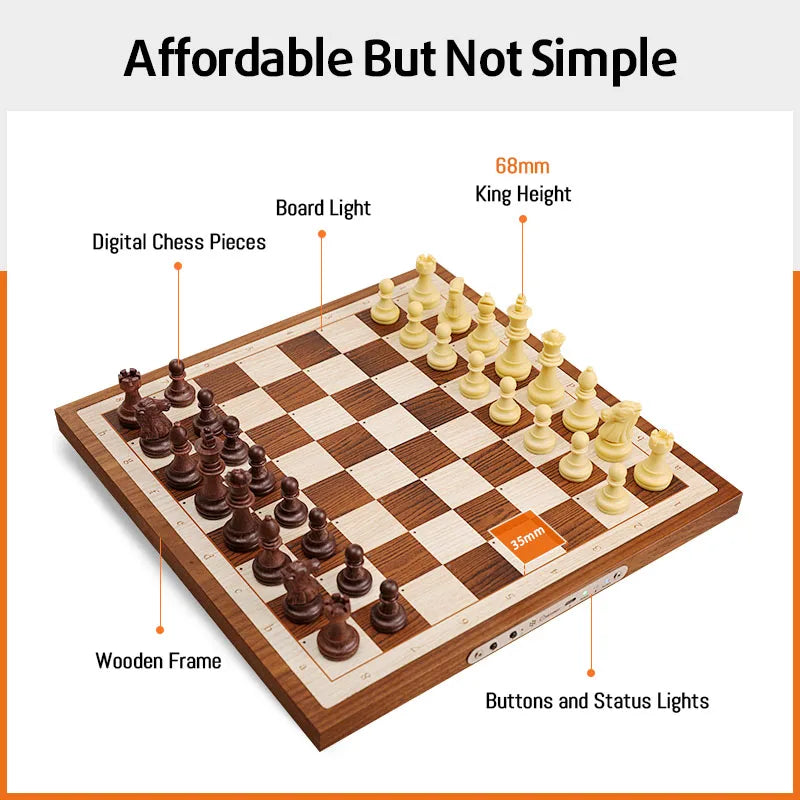 Chessnut Air לוח שחמט אלקטרוני מעץ