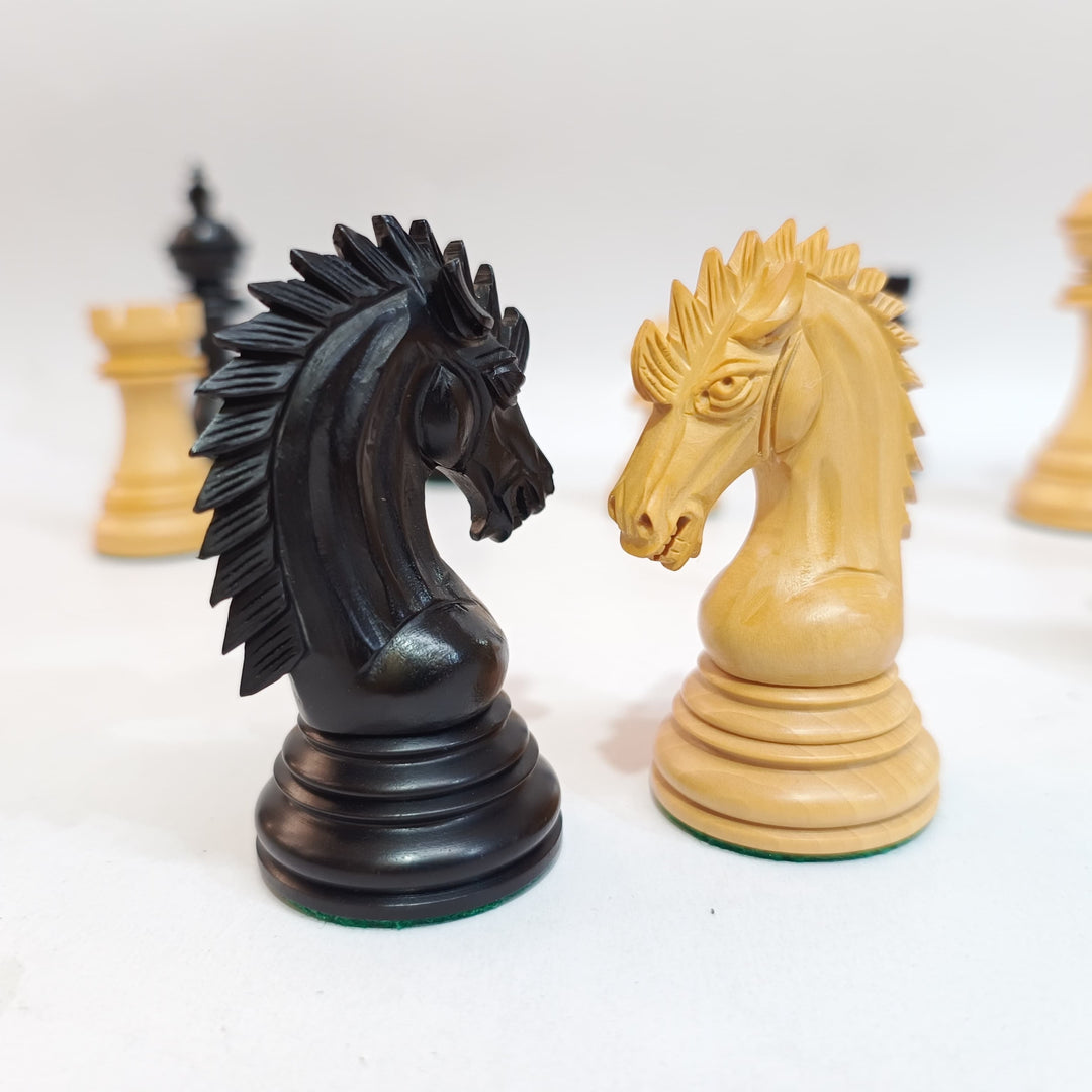 Luxury Staunton Chess Pieces - Ebony and Boxwood - My Chess Sets