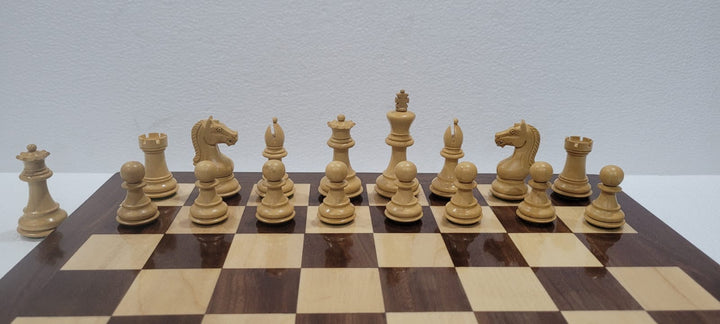 Limited Edition Anjan and Ebony Royal Chessmen Luxury Professional Chess Set - My Chess Sets