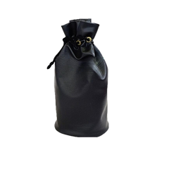 Black Leatherette Chess Storage Pouch