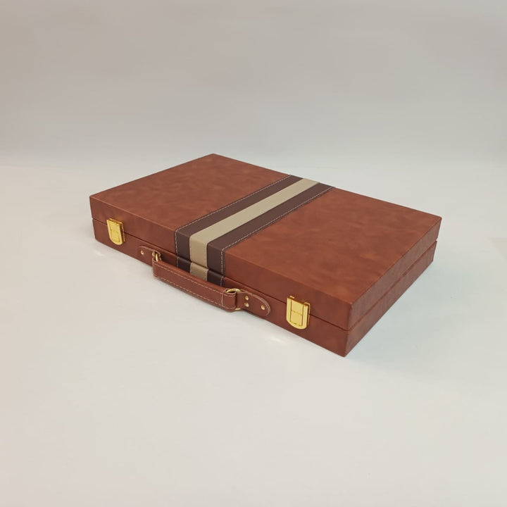 Luxury Backgammon Set - Leather My Chess Sets