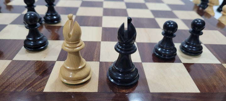 Limited Edition Anjan and Ebony Royal Chessmen Luxury Professional Chess Set - My Chess Sets