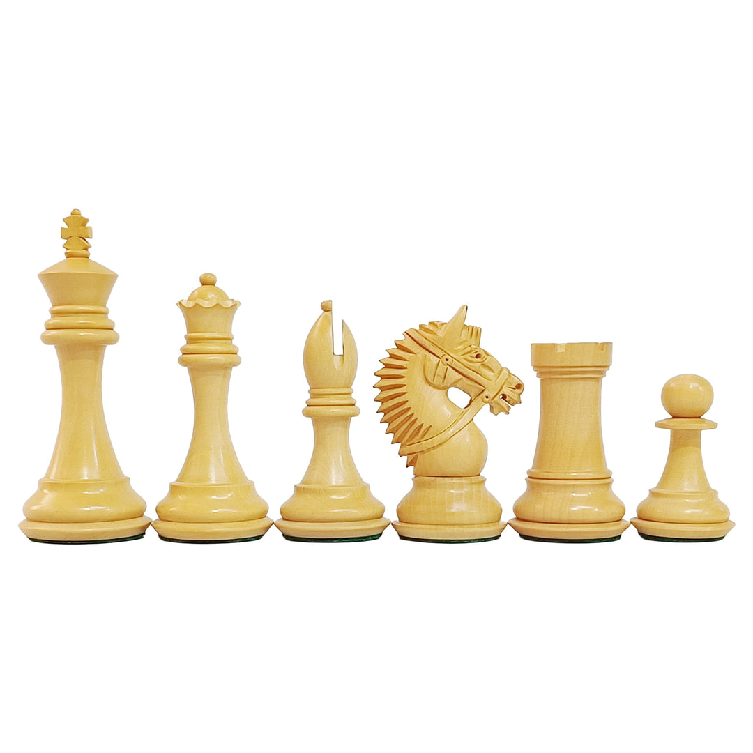 Ebony and Boxwood Luxury Chess Pieces – 4.25” King My Chess Sets