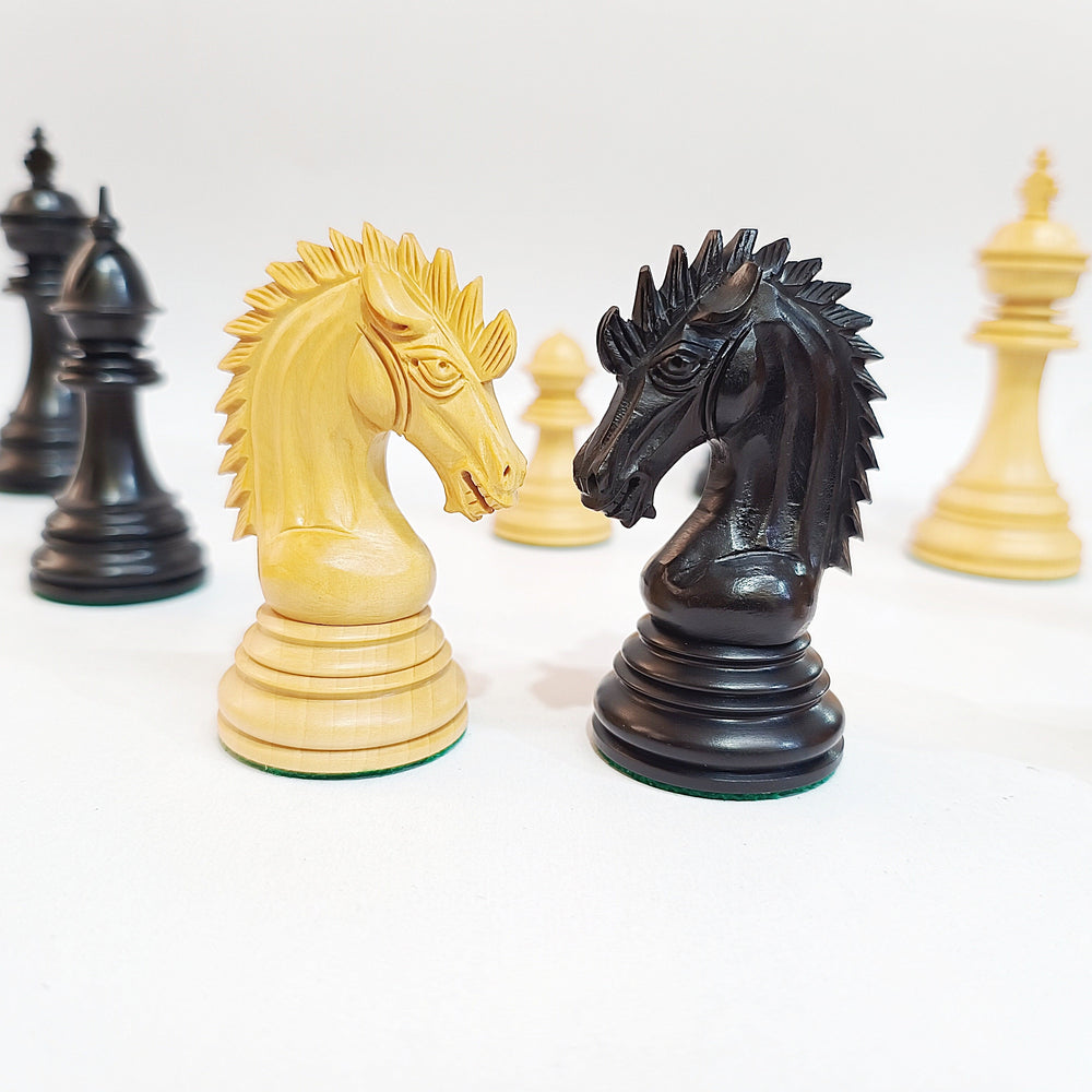 Luxury Staunton Chess Pieces - Ebony and Boxwood - My Chess Sets
