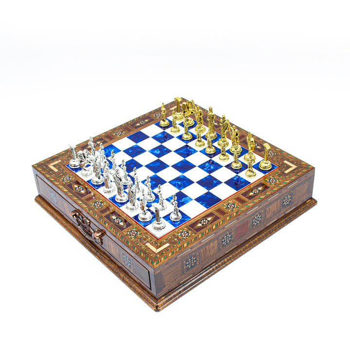 Roman’s Era Themed Luxury Chess Set With Storage Units (3 pieces options)My Chess Sets