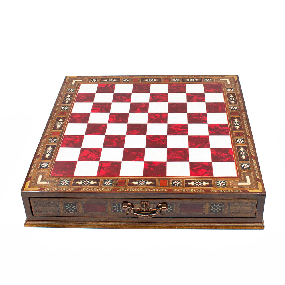 Roman’s Era Themed Luxurious Chess Set With Storage UnitsMy Chess Sets