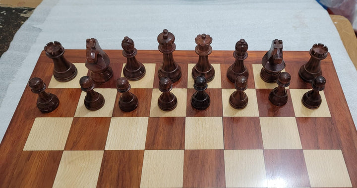 Official FIDE World Chess Championship Chess Set - Red Brown