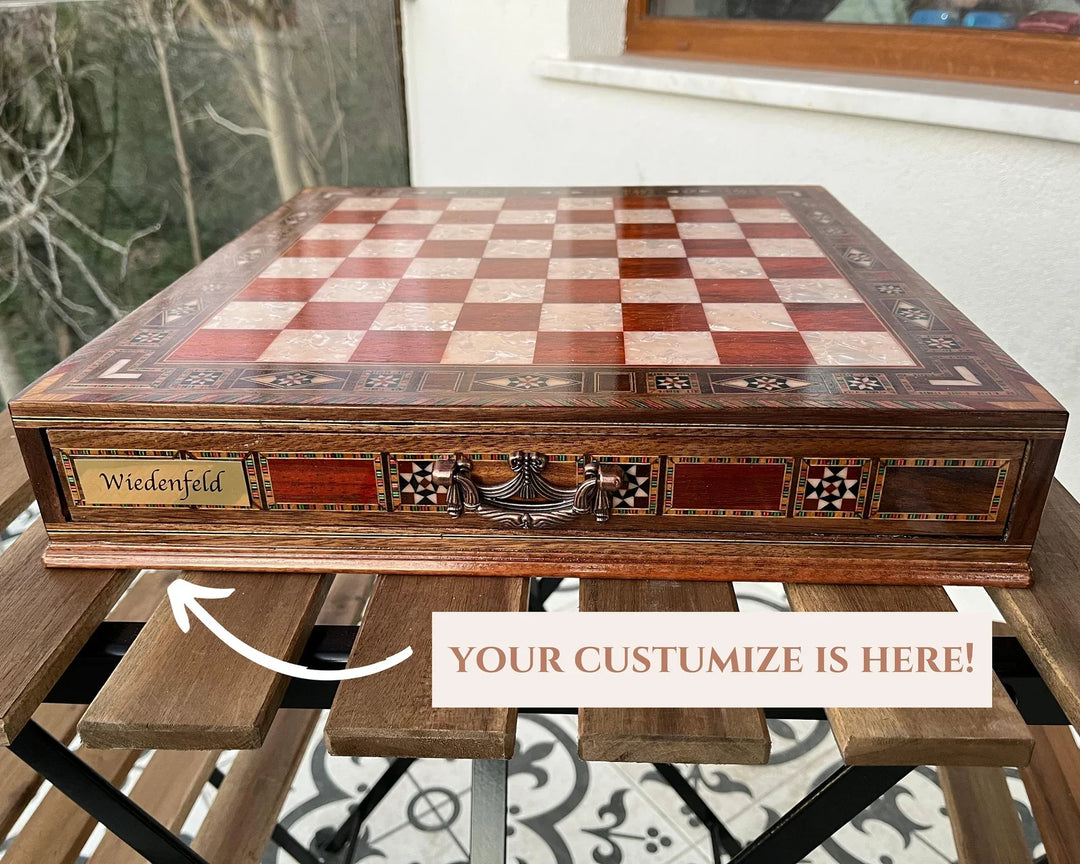 Handmade Luxury Chess Set (Storage & Personalization)My Chess Sets